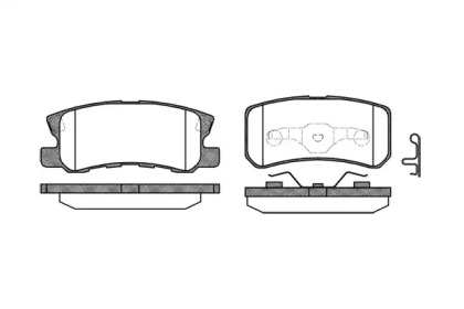 Комплект тормозных колодок (WOKING: P9033.02)