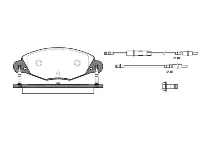 Комплект тормозных колодок (WOKING: P9273.04)