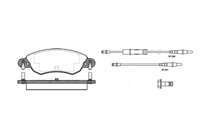 Комплект тормозных колодок (WOKING: P9293.04)