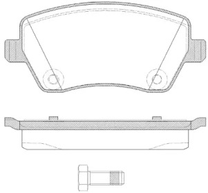 Комплект тормозных колодок (WOKING: P8873.22)