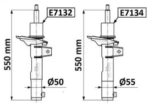 Амортизатор (MONROE: E7134)