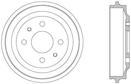Тормозный барабан (OPEN PARTS: BAD9000.10)