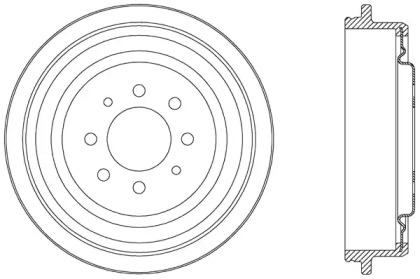 Тормозный барабан (OPEN PARTS: BAD9007.20)