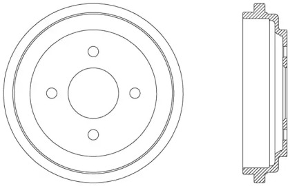 Тормозный барабан (OPEN PARTS: BAD9036.10)