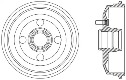 Тормозный барабан (OPEN PARTS: BAD9058.40)