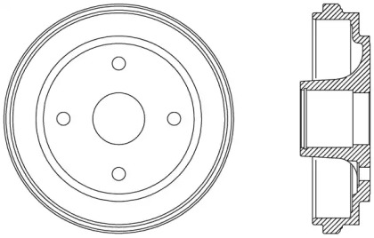 Тормозный барабан (OPEN PARTS: BAD9063.30)