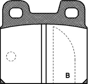 Комплект тормозных колодок (OPEN PARTS: BPA0005.01)