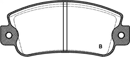 Комплект тормозных колодок (OPEN PARTS: BPA0025.22)