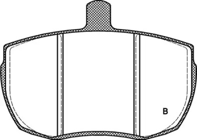 Комплект тормозных колодок (OPEN PARTS: BPA0056.11)