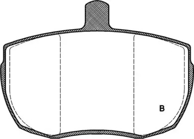 Комплект тормозных колодок (OPEN PARTS: BPA0056.22)