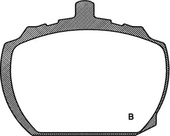 Комплект тормозных колодок (OPEN PARTS: BPA0058.10)