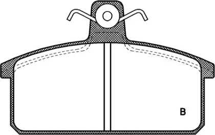 Комплект тормозных колодок (OPEN PARTS: BPA0128.02)