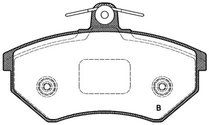 Комплект тормозных колодок (OPEN PARTS: BPA0134.62)