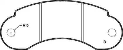 Комплект тормозных колодок (OPEN PARTS: BPA0142.10)