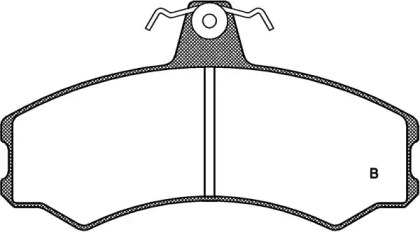 Комплект тормозных колодок (OPEN PARTS: BPA0143.02)