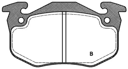 Комплект тормозных колодок (OPEN PARTS: BPA0144.50)