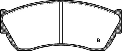 Комплект тормозных колодок (OPEN PARTS: BPA0147.22)