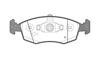 Комплект тормозных колодок (OPEN PARTS: BPA0172.50)