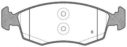 Комплект тормозных колодок (OPEN PARTS: BPA0172.52)