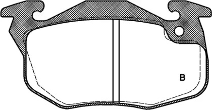 Комплект тормозных колодок (OPEN PARTS: BPA0192.12)