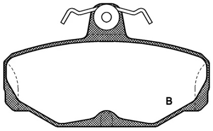 Комплект тормозных колодок (OPEN PARTS: BPA0205.02)