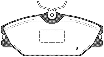 Комплект тормозных колодок (OPEN PARTS: BPA0208.12)