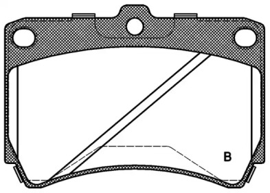 Комплект тормозных колодок (OPEN PARTS: BPA0212.42)