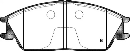 Комплект тормозных колодок (OPEN PARTS: BPA0224.22)