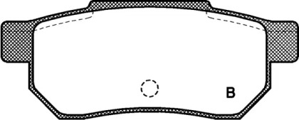 Комплект тормозных колодок (OPEN PARTS: BPA0233.02)