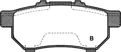 Комплект тормозных колодок (OPEN PARTS: BPA0233.20)