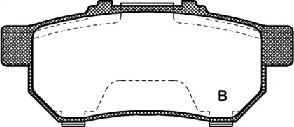 Комплект тормозных колодок (OPEN PARTS: BPA0233.52)