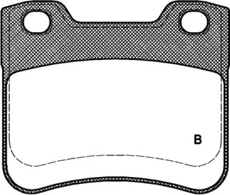 Комплект тормозных колодок (OPEN PARTS: BPA0247.10)