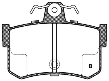 Комплект тормозных колодок (OPEN PARTS: BPA0251.12)