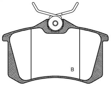 Комплект тормозных колодок (OPEN PARTS: BPA0263.41)