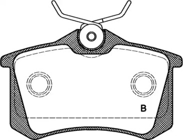 Комплект тормозных колодок (OPEN PARTS: BPA0263.51)