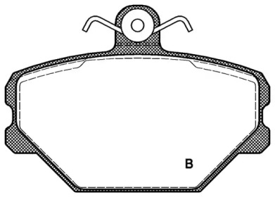 Комплект тормозных колодок (OPEN PARTS: BPA0264.02)