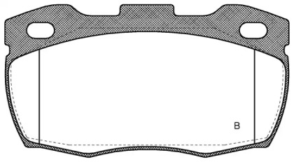 Комплект тормозных колодок (OPEN PARTS: BPA0266.10)