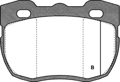 Комплект тормозных колодок (OPEN PARTS: BPA0267.11)