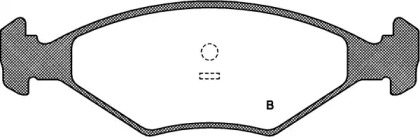 Комплект тормозных колодок (OPEN PARTS: BPA0281.00)