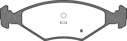 Комплект тормозных колодок (OPEN PARTS: BPA0281.02)