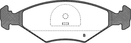 Комплект тормозных колодок (OPEN PARTS: BPA0281.10)