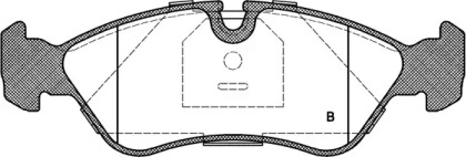 Комплект тормозных колодок (OPEN PARTS: BPA0286.30)