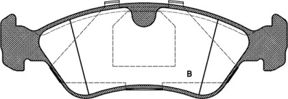 Комплект тормозных колодок (OPEN PARTS: BPA0286.50)