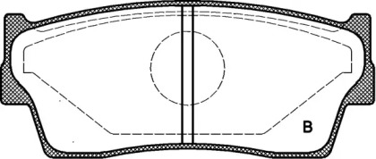 Комплект тормозных колодок (OPEN PARTS: BPA0289.02)