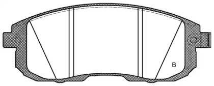 Комплект тормозных колодок (OPEN PARTS: BPA0293.14)