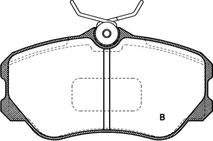 Комплект тормозных колодок (OPEN PARTS: BPA0303.02)