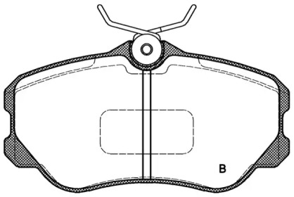 Комплект тормозных колодок (OPEN PARTS: BPA0303.12)