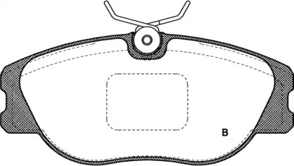 Комплект тормозных колодок (OPEN PARTS: BPA0305.31)