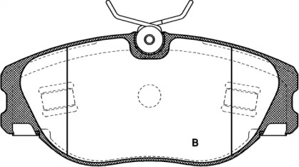 Комплект тормозных колодок (OPEN PARTS: BPA0305.72)