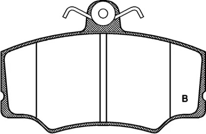 Комплект тормозных колодок (OPEN PARTS: BPA0312.02)